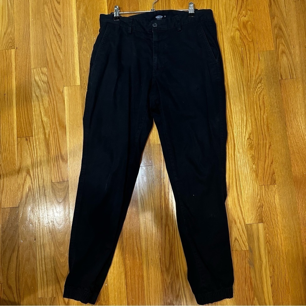 Old Navy Men Black Long Joggers Pants Size 31x30 - Picture 1 of 2